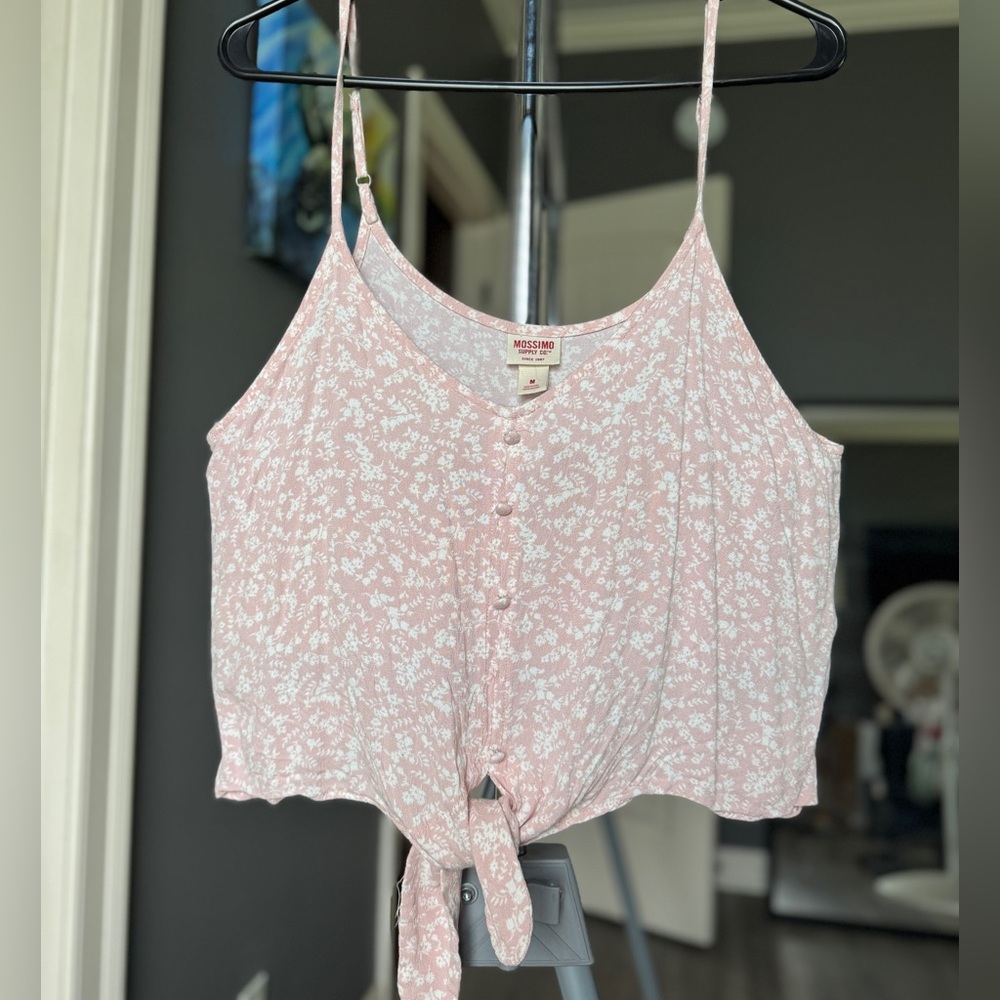 Mossimo Supply Co. Light Pink Floral Camisole